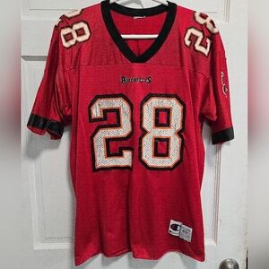 Vintage NFL Tampa Bay Buccaneers Warrick Dunn # 28 Men L Champion Jersey